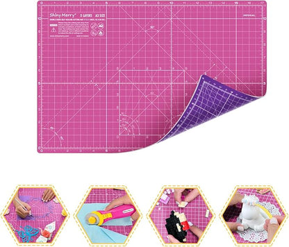 Self Healing Cutting Mat A3 12"x18" – Double Sided 5-Ply Craft Mat by ShinyMerry
