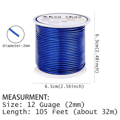 12 Gauge Aluminum Wire 35 Yards Anodized Metal Wire - Image 3