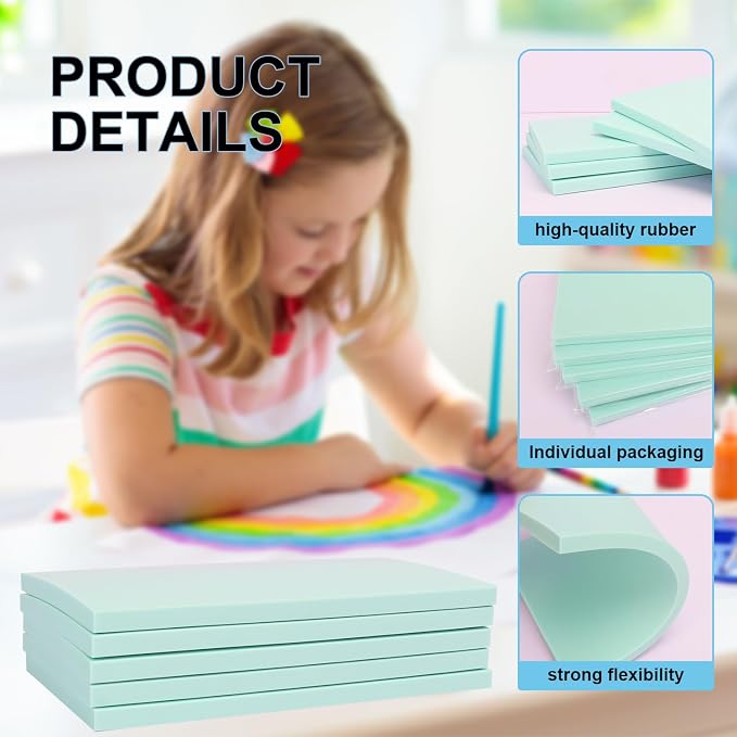 25 Pcs 4"x6" Rubber Carving Blocks, Linoleum Blocks, Stamp Carving Blocks - Image 7