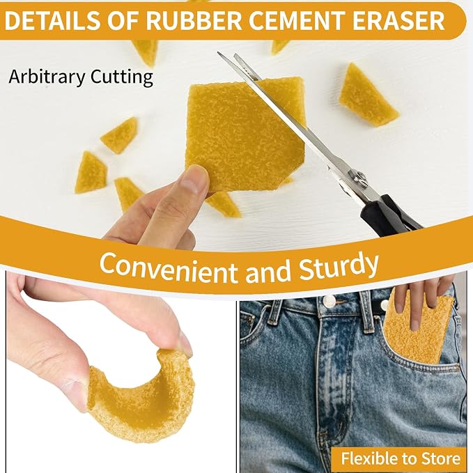 12 Pcs Rubber Cement Eraser - Image 4