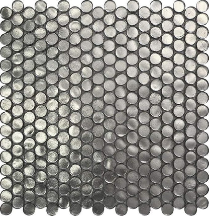 Glass Penny Round 1.03 sq ft/Piece Pack of 1, Kitchen Backsplash, Shower Walls by Tiletopia