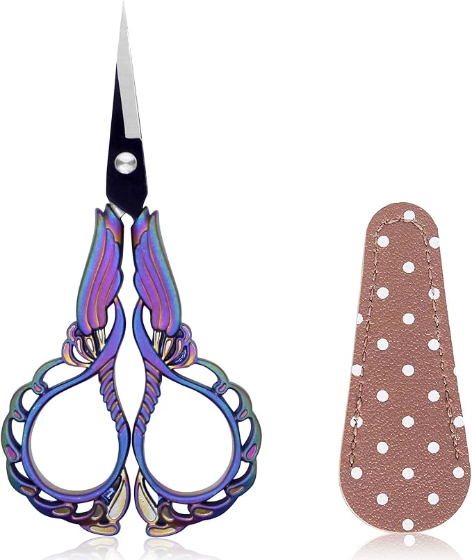 BIHRTC 4.5 Inch Vintage Embroidery Scissors by HOME