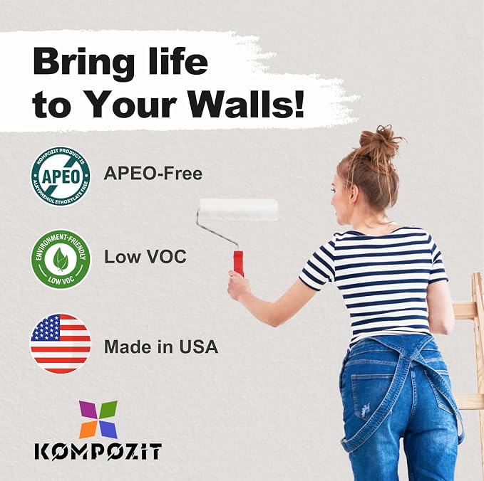 Kompozit ONE Ultra Cover Interior/Exterior White 100% Acrylic Paint & Primer - Image 7