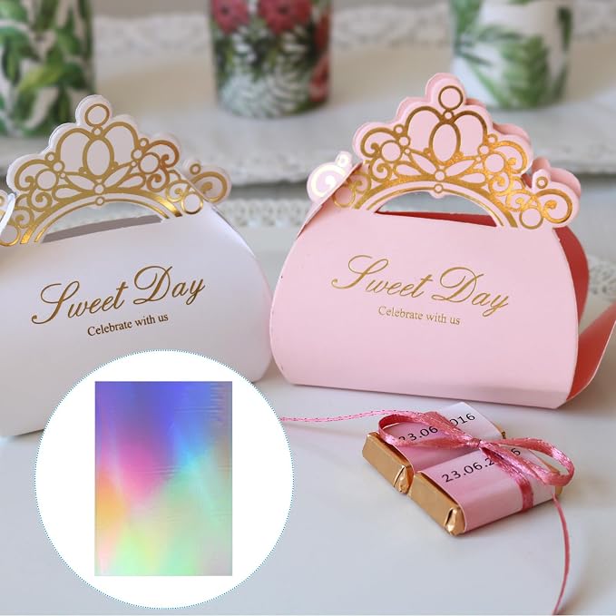 PATIKIL 11.7x8.3" Hot Stamping Foil Paper Sheet, 20 Sheets A4 Heat Transfer Hot - Image 5