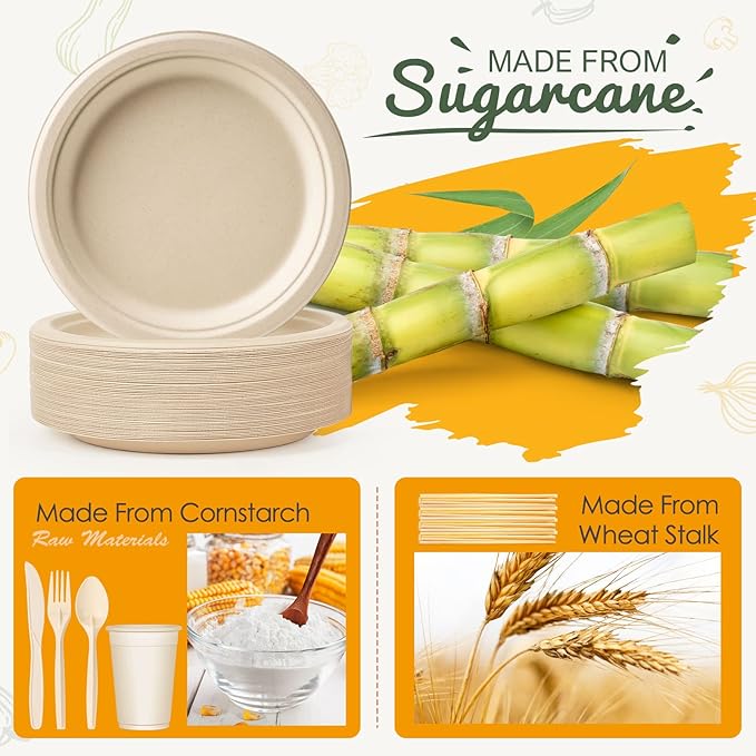 Gezond Compostable Paper Plates - Image 3