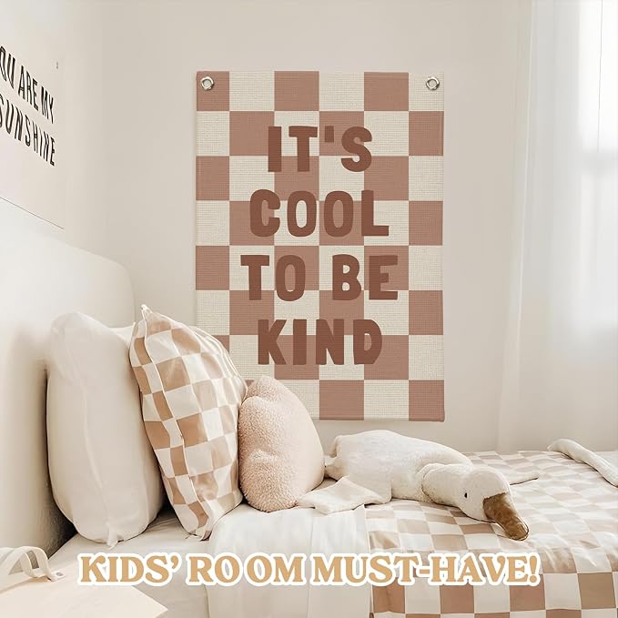 Kids Room Decor, It's Cool to Be Kind Banner - Image 5