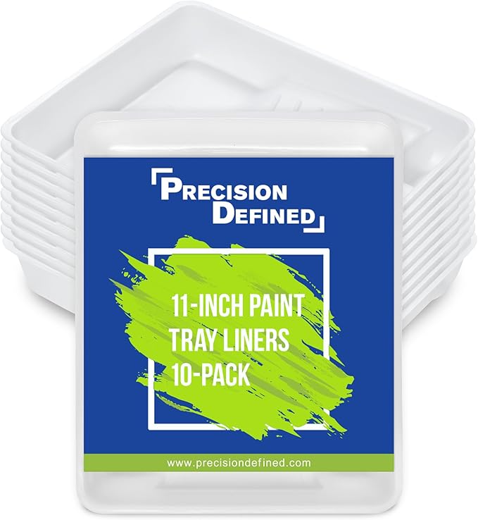 Precision Defined Paint Trays, Paint Roller Trays Liner, Plastic Paint Pan by PrecisionDefined