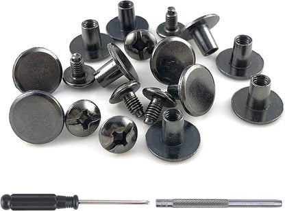 YORANYO 150 Sets 8MM Chicago Screws Leather Rivets by YORANYO