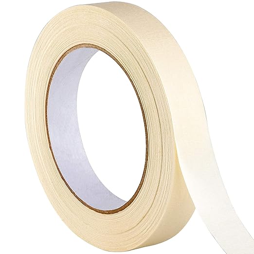 No-Residue 1 in, 60 Yd Masking Tape 1 Pk. Easy-Tear Pro-Grade Removable by Unknown