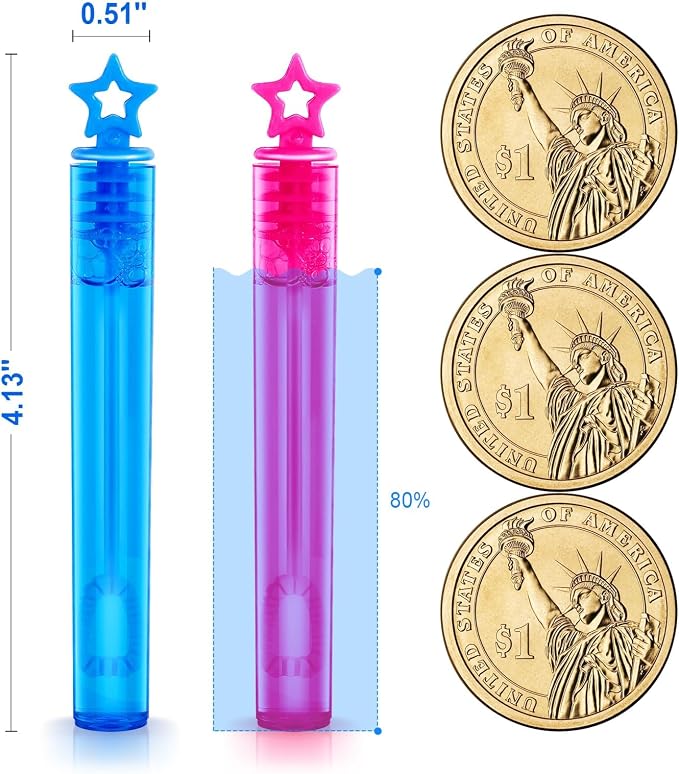 SpringFlower 500 PCS Mini Bubble Wands, Bubble Maker Toys - Image 2