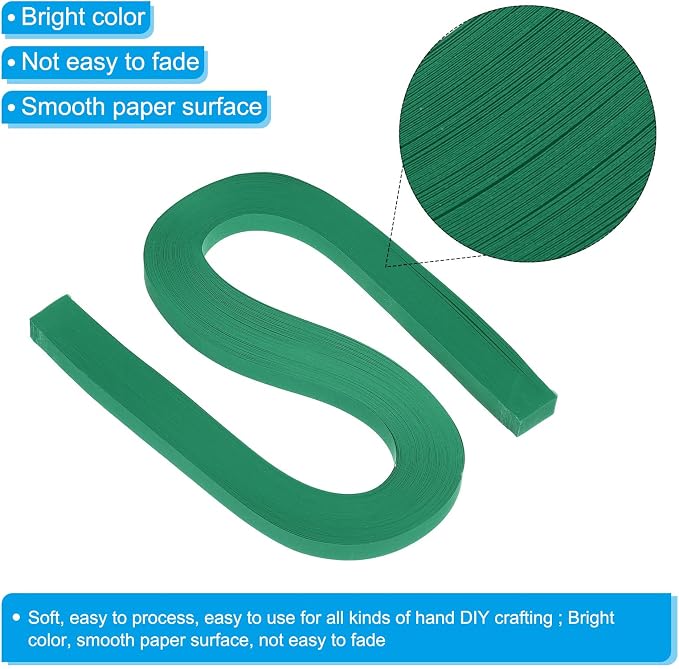 PATIKIL 360pcs Quilling Paper Strips Paper Flowers Quilling Kits 3/8" Origami - Image 3