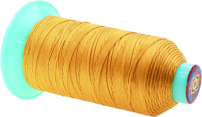 Mandala Crafts Bonded Nylon Thread Gold Heavy Duty Sewing Threads - Image 2