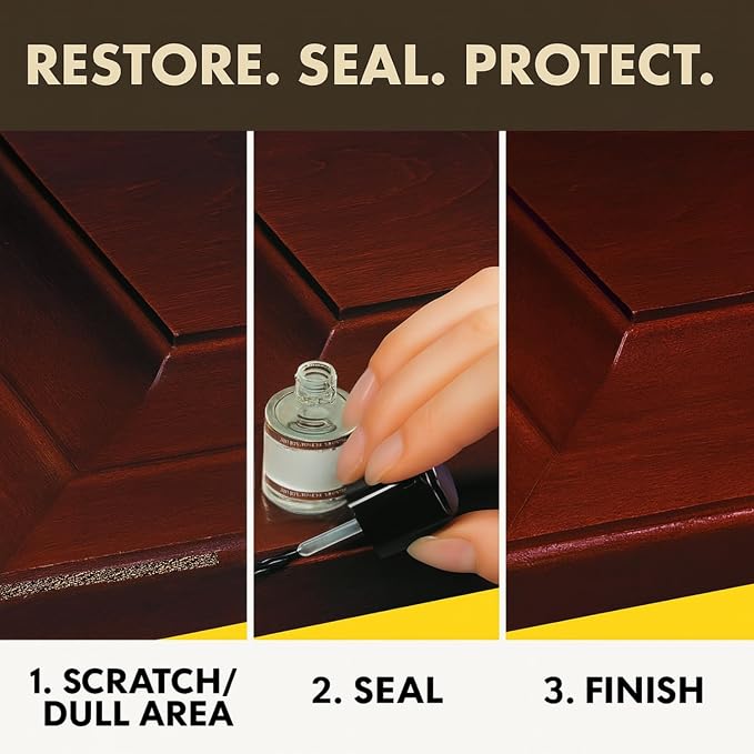 Trade Secret Crystal Clear Pro Finish, Furniture Repair Touch Up Coat, Wood - Image 5