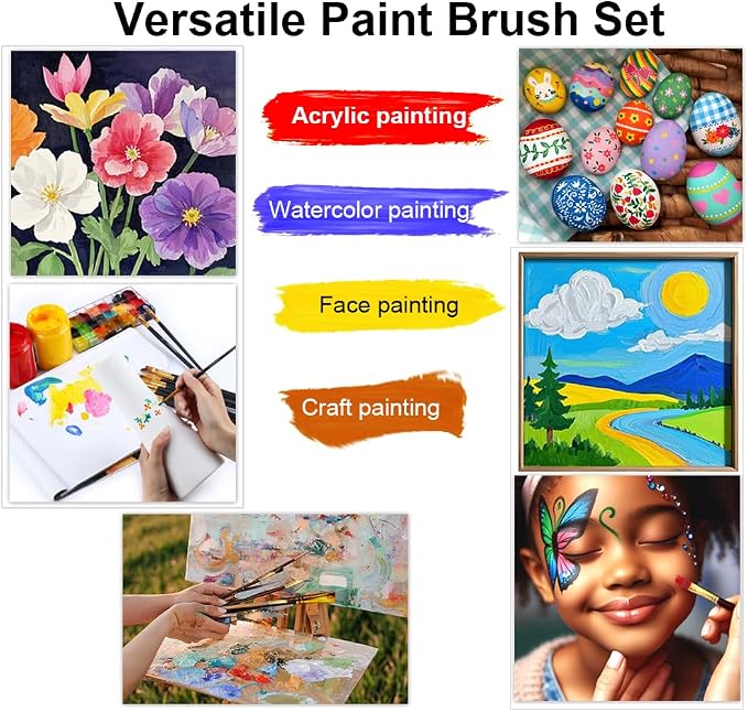 Transon Art Painting Brush Assorted Set of 12 - Image 2