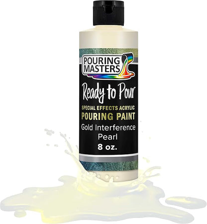 Pouring Masters Gold Interference Pearl Special Effects Acrylic Pouring Paint by USArtSupply