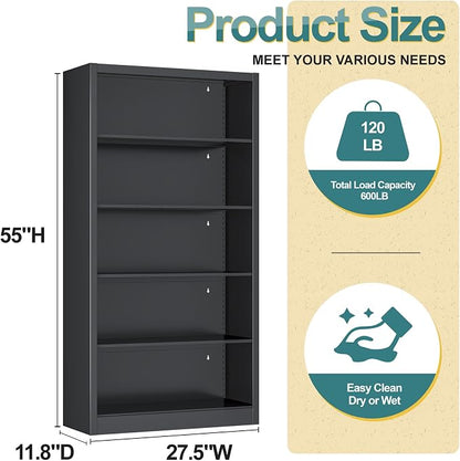 Heavy-Duty Metal Open Storage Cabinet - Image 2