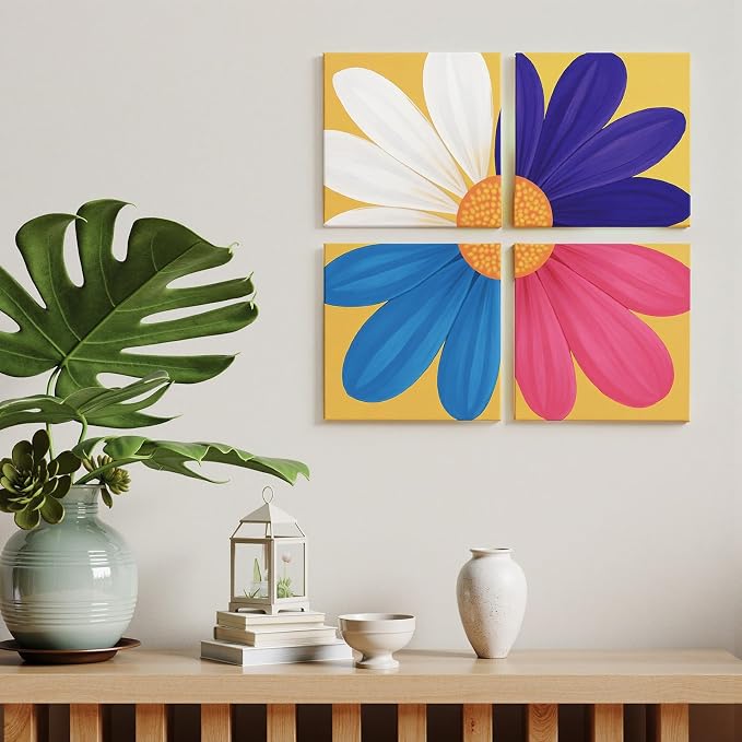 Small Canvas Boards for Kids Painting 56Pcs of 5x5, 10x10 inch Flat Square - Image 8