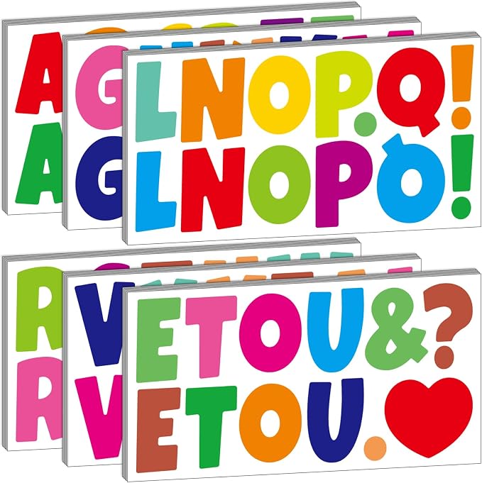 Bemeol 360 Pcs 30 Sheets Bulletin Board Letters 2.5 Inches Alphabet Stickers by Bemeol
