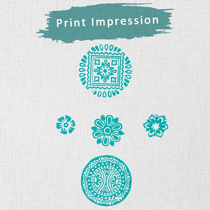Wooden Stamps for Block Printing on Saree Border, Tattoo - Image 3