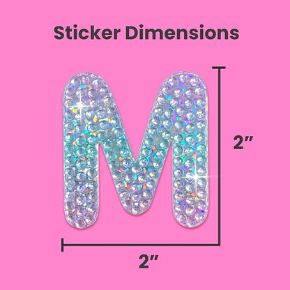 StickerBeans® Rhinestone Alphabet Letter Sticker M - Image 4