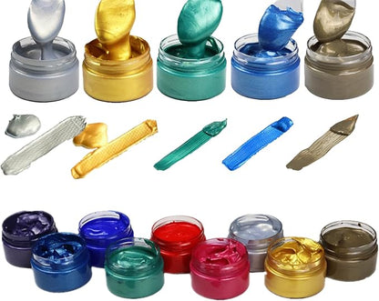 Shimmer Metallic Acrylic Paint Metallic Chalk Paste 1.7oz/50ml, DIY Crafts - Image 7