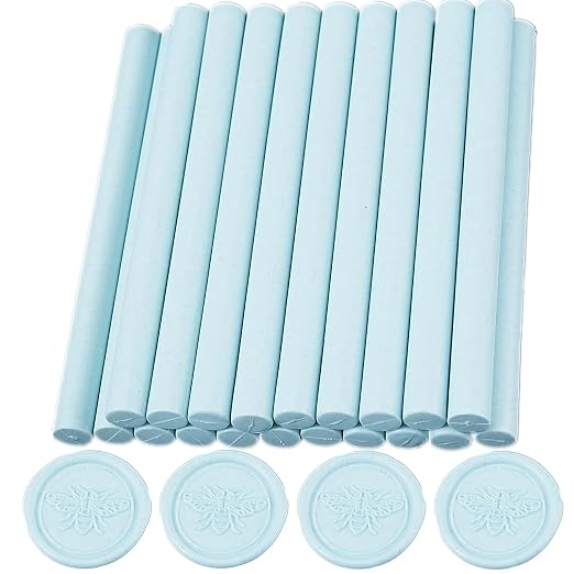 Wax Seal Sticks Tiffany Blue, ONWINPOR 20pcs Glue Gun Wax Sealing Sticks Suit - Image 7