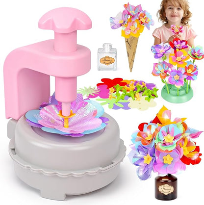 Arts and Crafts for Kids Girls Ages 4-8 6-8 8-12 Fabric Flower Bouquets Toys by Qirptey