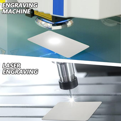 30 Pieces 304 Stainless Steel Metal Business Cards Blank Steel Laser Engraving - Image 5