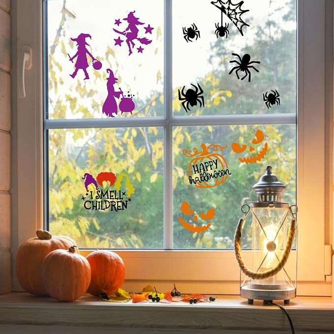 Halloween Stencils for Painting on Wood 3inch Reusable Pumpkin Ghost Face - Image 6