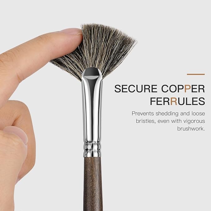 Oil Paint Brush Set, Filbert for Oil, Acrylic Canvas Paintings - Image 5