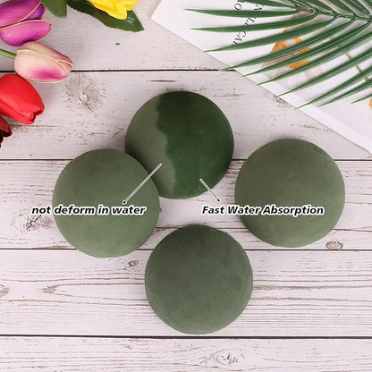 LOKIPA 4 Pack Small Floral Foam Half Ball, Floral Foam Round Half Ball Floral - Image 4