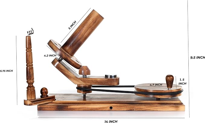 Handcrafted Wooden Yarn Ball Winder and Tabletop Swift - Image 9