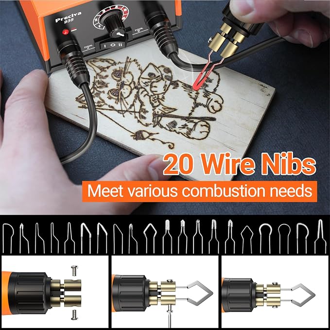 Preciva 935 Dual Handle Wood Burning Kit - Image 4
