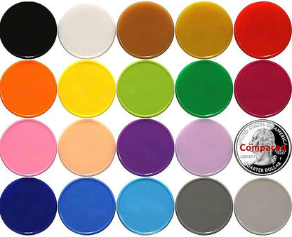 Set of 100 Opaque Plastic Learning Counters Mini Poker Chips Game Tokens - Image 8