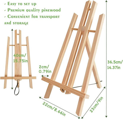CONDA 8 Pack 16" Tabletop Display Easel, Portable A-Frame Tripod Display Easel - Image 3