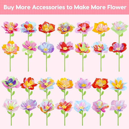 Qirptey Flower Bouquet Craft Kit Accessories DIY Arts and Crafts Toys - Image 3