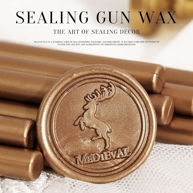 Classic Antique Gold Sealing Wax Stick, Wax Seal Stick - Image 3