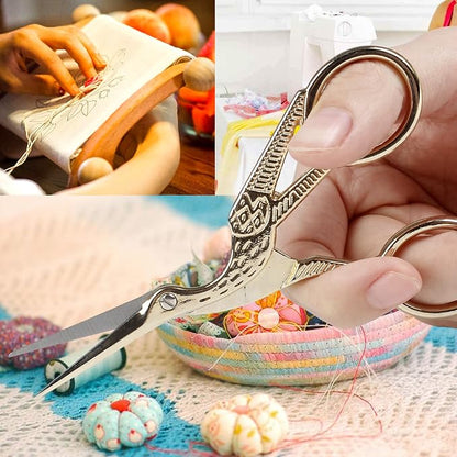 BIHRTC 4.5Inch Embroidery Scissors Sharp Tip Stainless Steel Little Scissors - Image 6