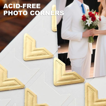 360 Pcs Photo Corners for Scrapbooking, Acid Free Picture Corners Self-Adhesive - Image 2