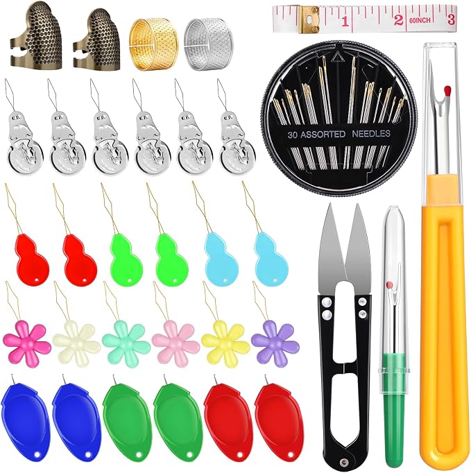 KAQRHFT 24 PCS Needle Threaders Kit, 4 Types Needle Threader by KAQRHFT