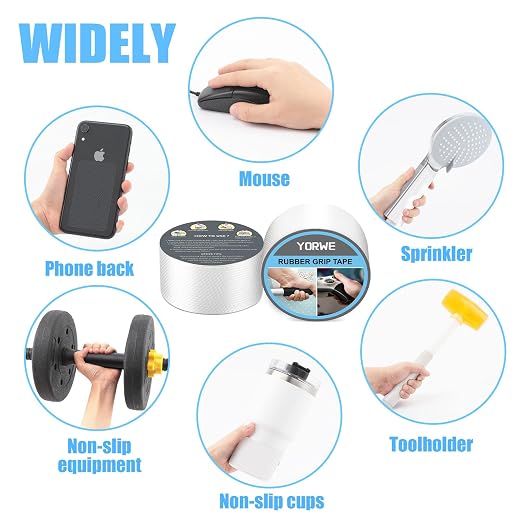Rubber Grip Tape, Ultra-Thin Strong Adhesive Anti-Slip Waterproof Heat - Image 6