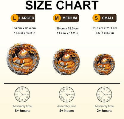 WOODBESTS Wooden Puzzles for Adults, 3D Fox Wood Puzzles Adult, Unique Shape - Image 6