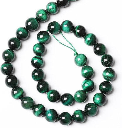 38PCS 10mm Top AAA Green Tiger Eye Beads Natural Stone Round Loose Beads - Image 5