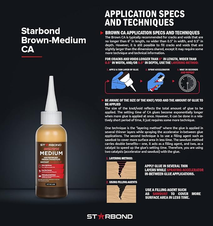 Premium Grade Cyanoacrylate Super Glue by STARBOND - 16 OZ Complete Refill KIT - Image 7