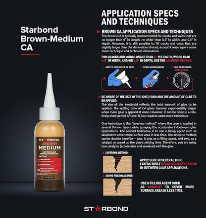 Premium Grade Cyanoacrylate Super Glue by STARBOND - 16 OZ Complete Refill KIT - Image 7