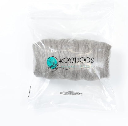 Natural 1lb Wool Bulk roving, . Best Wool - Image 2