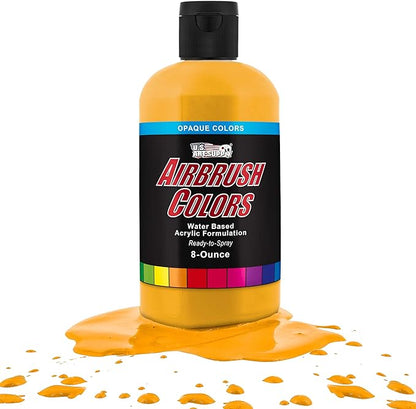 U.S. Art Supply Opaque Canary Yellow Acrylic Special Effects Airbrush Paint - by USArtSupply
