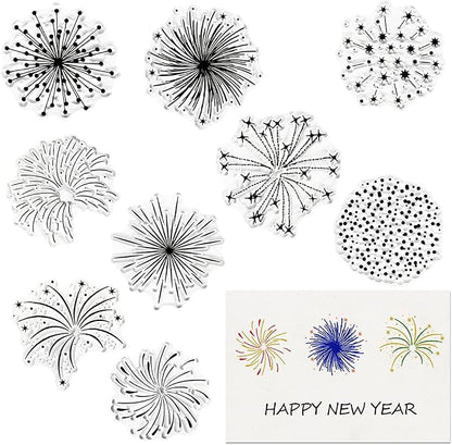 Christmas Firework Star Clear Stamps by ABTOLS