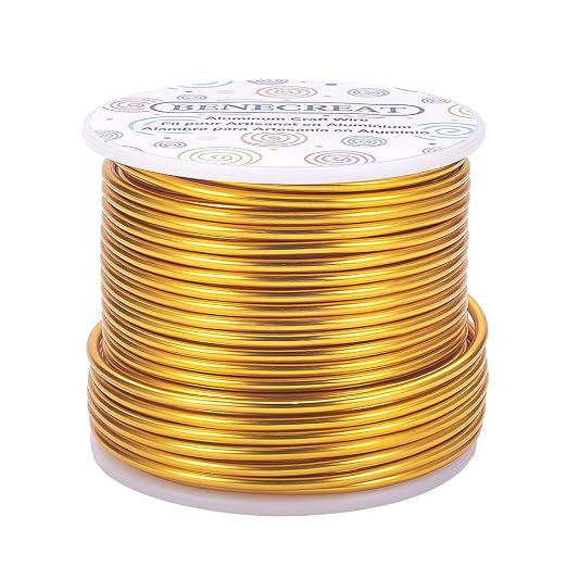 BENECREAT 10 Gauge Jewelry Craft Aluminum Wire 80 Feet Bendable Metal Sculpting by BENECREAT