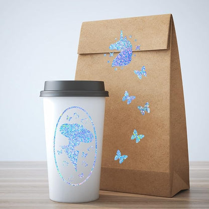 Outus 24 Sheets Holographic Sticker Paper Holographic Laminate Sheets - Image 7